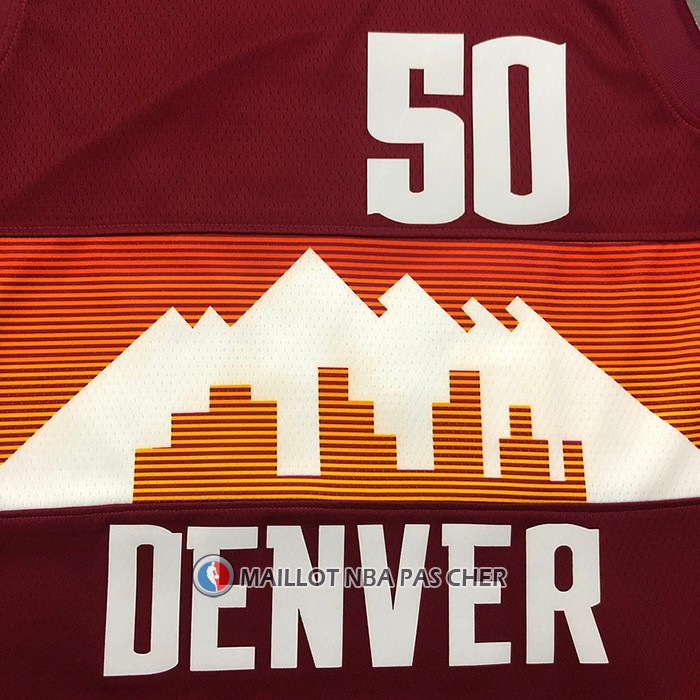 Maillot Denver Nuggets Aaron Gordon NO 50 Ville 2020-21 Rouge